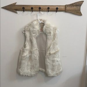 Cozy winter vest over jacket, shirt or dress